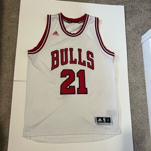 Authentic Adidas NBA Chicago Bulls Jimmy Bulter Basketball Jersey #21 Size Large